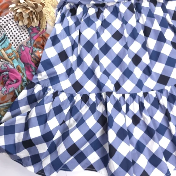 New Tommy Hilfiger Blue and White Dress Cotton With Pockets Sz 10 - Picture 6 of 14